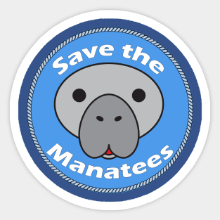 Save the Manatees Sticker